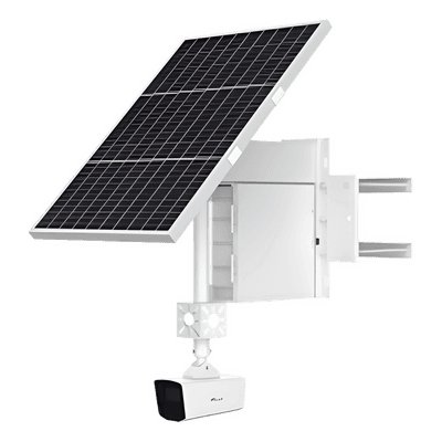 Cámara Solar 4G con IA LPR / 4 Megapixel / Visión Nocturna 20 m (65.6 ft) / Batería 9 Días / IP67 / Montaje para Poste