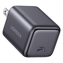 Cargador de Pared / 30W / 1 Puerto USB-C / PD3.0 / QC3.0 / PPS / GaN II / Compacto