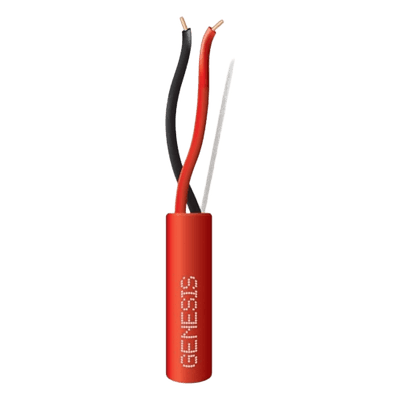 Carrete de Alambre / 2 x 12 AWG / Riser / FPLR-CL3R / 305 m (1000 ft) / Rojo / Detección de Incendio y Evacuación