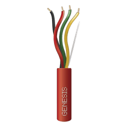 Cable Plenum para Alarmas Contra Incendio / 4 Conductores 14 AWG / 305 m (1000 ft) / FPLP-CL3P / FT6 / Resistente al Fuego