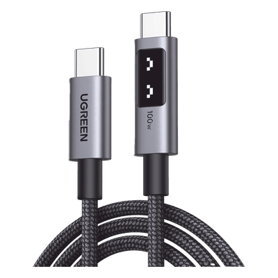 Cable USB-C a USB-C / Carga Rápida 100W / Transferencia 480 Mbps / Nylon Trenzado / 1 m (3.3 ft)