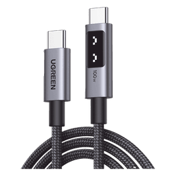 Cable USB-C a USB-C / Carga Rápida 100W / Transferencia 480 Mbps / Nylon Trenzado / 1 m (3.3 ft)
