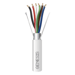 Cable para Alarma / 6 Conductores / 18 AWG / Blindado / Plenum / 305 m (1000 ft) / CL3P FPLP CMP FT6