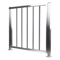 Puerta de Medio Cuerpo / Acero Inoxidable / 100 cm (3.3 ft) Ancho / 90 cm (2.9 ft) Alto / Control de Acceso