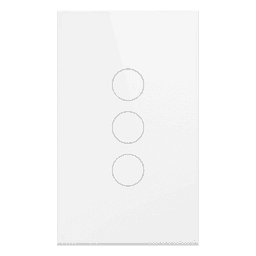 Interruptor Inteligente Wi-Fi / 3 Circuitos / 100V-250V / 2.4 GHz / Control por Voz / Panel de Vidrio Templado