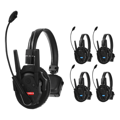 Kit Intercomunicadores Inalámbricos / Full-Duplex Simultáneo / Alcance 500 m (1640 ft) / Latencia 80 ms / AEC 2.0 / Batería 24 Hrs / USB-C / Hasta 13 Unidades