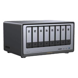 NAS Profesional / 8 Bahías SATA + 2 M.2 NVMe / Intel Core i5-1235U 10 Núcleos / 2 Puertos 10GbE / Thunderbolt 4 40 Gbps / HDMI 8K / DDR5 64 GB / PCIe 4.0 x4