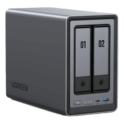 NAS 2 Bahías / Intel N100 4 Núcleos / DDR5 8 GB / SATA 48 TB / M.2 NVMe 16 TB / Ethernet 2.5G / HDMI 4K