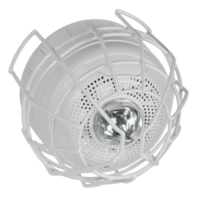 Protector de Rejilla Anti-Vandalismo / 8.55"x8.55"x6.23" (217x217x158 mm) / Alambre Acero Calibre 9 / Montaje Superficie Techo / Uso Interior