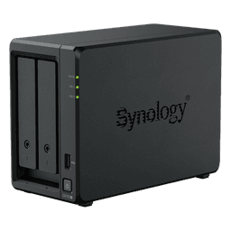 NAS de 2 Bahías / Expansible a 7 Unidades / Puerto 2.5GbE / 2 Ranuras M.2 NVMe / 276 MB/s Lectura / 224 MB/s Escritura / Procesador AMD Ryzen R1600 / 4 GB DDR4 ECC