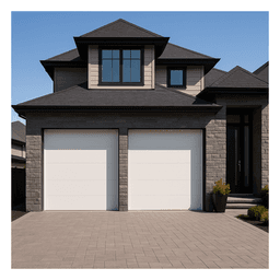 Puerta de Garage Seccional / 16 x 9 pies (4.88 x 2.74 m) / Aislada / Lámina Calibre 26 / Poliuretano 42 mm / Estilo Americano