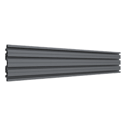 Riel de Aluminio para Videowall / Longitud 1000 mm (3.3 ft) / Altura 120 mm / Ancho 21 mm / Diseño Modular Extensible / Compatible Tornillos M8