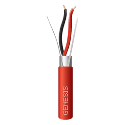 Cable de Alarma de Incendio / 2x12 AWG / Blindado / Riser FPLR / 305 m (1000 ft) / Rojo