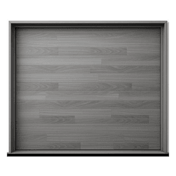 Puerta de Garage Seccional / 10 x 8 Pies (3.05 x 2.44 m) / Aislamiento Poliuretano 42 mm / Calibre 26 / 5 Secciones / Acabado Laminado Gris