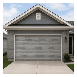 Puerta Seccional de Garage / 12 x 8 Pies (3.66 x 2.44 m) / Aislamiento Poliuretano 42 mm / Lámina Calibre 26 / Acabado Laminado Gris / 5 Secciones