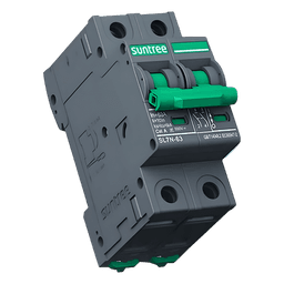 Interruptor Termomagnético 2P / 25 A / 800 Vcc / Curva C / 6 kA / Riel DIN