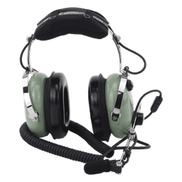 Auriculares de Aviación / Cancelación Activa de Ruido / Reducción 24 dB / Cable Espiral 1.5 m (4.9 ft) / Micrófono M-7A / Certificación FAA TSO