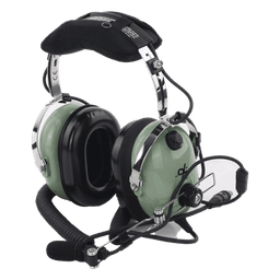 Auriculares de Aviación / Cancelación Activa de Ruido / Reducción 24 dB / Cable Espiral 1.5 m (4.9 ft) / Micrófono M-7A / Certificación FAA TSO