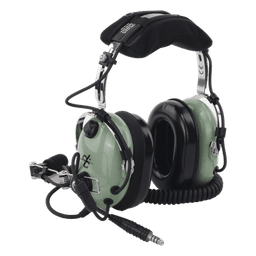 Auriculares de Aviación / Cancelación Activa de Ruido / Reducción 24 dB / Cable Espiral 1.5 m (4.9 ft) / Micrófono M-7A / Certificación FAA TSO