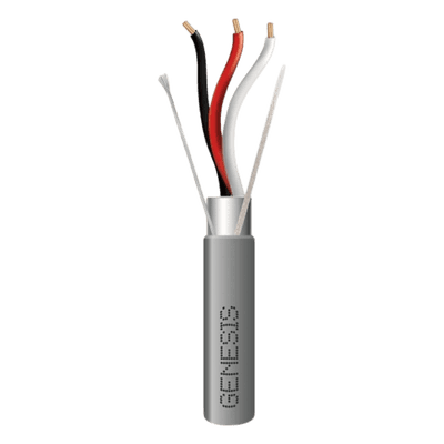Cable para Alarma / 3x18 AWG / Blindado con Dren / Riser FPLR-CMR / 305 m (1000 ft) / Gris