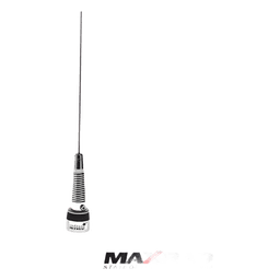 Antena Móvil UHF / Banda Ancha 380-520 MHz / Ganancia 2.0 dB / Potencia 200 W / Longitud 30 cm / Resorte Integrado