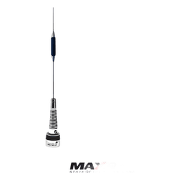 Antena Móvil VHF / Banda Ancha 132-174 MHz / Ganancia 2.4 dB / Potencia 150 W / Longitud 122 cm (4 ft) con Resorte / Montaje NMO 3/4'