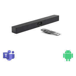 Barra de Videoconferencia / 4K Ultra HD / Dual Cámara 48 MP / Android 13 / Wi-Fi 6 / Bluetooth 5.0 / 8 Micrófonos MEMS / Altavoces 2 × 10 W