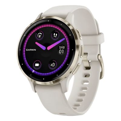 Smartwatch / Pantalla AMOLED 1.2" / Batería 10 Días / GPS + GLONASS + Galileo / Monitor Cardíaco / Resistencia Agua 5 ATM / Almacenamiento 8 GB