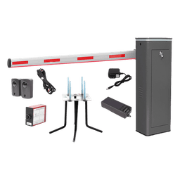 Kit Barrera Vehicular Izquierda / Brazo Iluminado LED 3 m (9.8 ft) / Apertura 1.5 s / 150 Ciclos/Hora / 110V / Semi-Intensivo