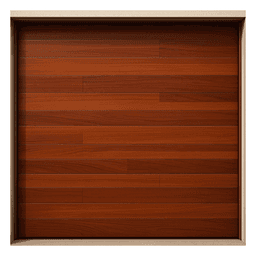Puerta de Garage / Estilo Americano / Acabado Laminado PREMIUM / Madera Clara / 12x8 Pies / 3.7x2.4 m / Aislamiento Poliuretano 42 mm / Lámina Calibre 26
