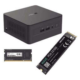 Kit Mini PC Barebone / Core i5-1340P 13 Gen / 16 GB DDR4 / 512 GB NVMe SSD / WiFi 6 / 2.5 GbE / 4 Monitores