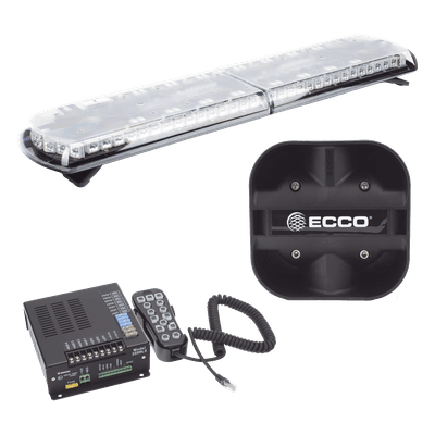 Kit de Sirena Vehicular / Barra de Luces 48 in (121.9 cm) / 130 LED / Dual Color / 100 W / 48 Patrones / SAE J1849