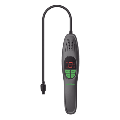 Detector de Fugas de Refrigerante / Sensor de Diodo Calentado / Detección ≤3 g/año / Tiempo de Reacción ≤3 segundos / Sonda Flexible 420 mm / Autonomía 7 horas
