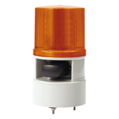 Baliza LED con Sirena / 5 Tonos 105 dB / 4 Patrones de Destello / IP65 / 110-220 VCA / -30°C a +50°C