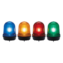 Baliza LED Industrial / 4 Modos de Iluminación / Color Ámbar / 12-24 VCD / IP65 / Frecuencia Ajustable 60-140 FPM