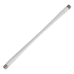 Jumper Coaxial / 25.4 cm (10 pulgadas) / Conectores F Hembra / 75 Ohm / Diseño Plano / Color Blanco