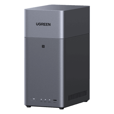 NAS de 2 Bahías / Procesador RK3576 / 4 GB DDR5 / HDMI 4K / USB-C 3.2 Gen 1 / Gigabit Ethernet / RAID 0/1-JBOD