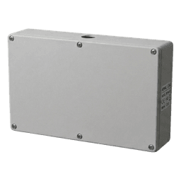 Gabinete de Resguardo para DVR / 41 x 26 x 7 cm / Lámina Calibre 22 / Montaje en Pared / 4 Accesos de Cableado / Interior