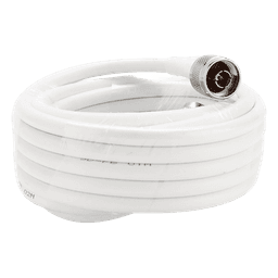 Jumper Coaxial / 18 m (59.06 ft) / Conectores N Macho / 50 Ohm / 6.25 dB @ 2000 MHz / Blindaje >90 dB / Interior y Exterior