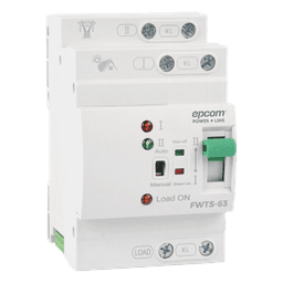 Interruptor de Transferencia Automática / 110 VCA / 63 A / Conmutación 20 ms / Doble Entrada / Protección Industrial
