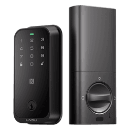 Cerradura Inteligente con Huella Digital / WiFi Integrado / Compatible Apple HomeKit / Teclado Táctil / Alimentación Dual 8 Baterías AA / IP54