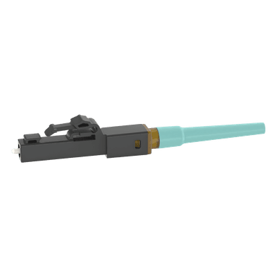 Conector LC de Empalme por Fusión / Multimodo 50/125 µm / OM3/OM4/OM5 / Pérdida ≤0.3 dB / -40°C a 75°C / Aqua