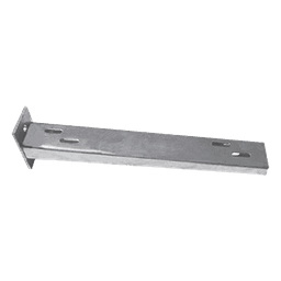 Ménsula Unicanal / 200 mm (7.87 in) / Acero al Carbón / Ensamblaje a Presión