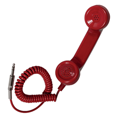 Auricular para teléfono de emergencia / Conector jack 6,3 mm / Compatible con centrales Previdia Ultravox
