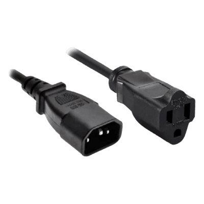 Cable de Alimentación / Conector C14 / Enchufe Estándar US / 60 cm (23.6 in) / Negro / Compatible NEO