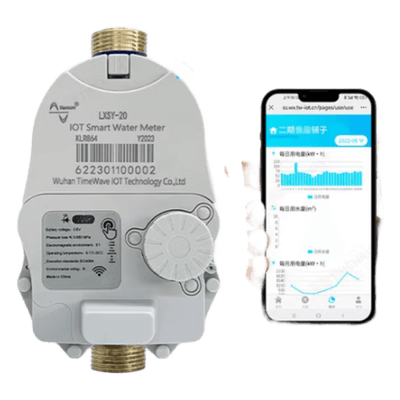 Medidor de Agua Inteligente LoRaWAN / 1 Pulgada / Válvula de Corte Eléctrica / Precisión 10 L / IP67 / Batería Litio 3.6 V