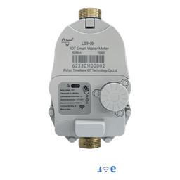 Medidor de Agua Inteligente LoRaWAN / 1 Pulgada / Válvula de Corte Eléctrica / Precisión 10 L / IP67 / Batería Litio 3.6 V