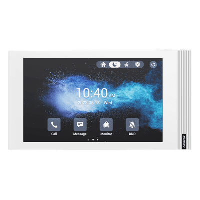 Monitor SIP Linux / Pantalla Táctil 7 Pulgadas / Wi-Fi 6 / PoE / 8 Entradas de Alarma / Instalación Horizontal o Vertical