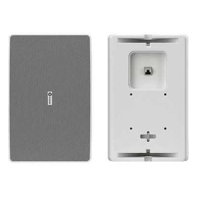 Altavoz de Pared / 8" / PoE++ / Dante / DSP Integrado / Mezclador 2 Canales / 100 dB SPL / Montaje Flexible