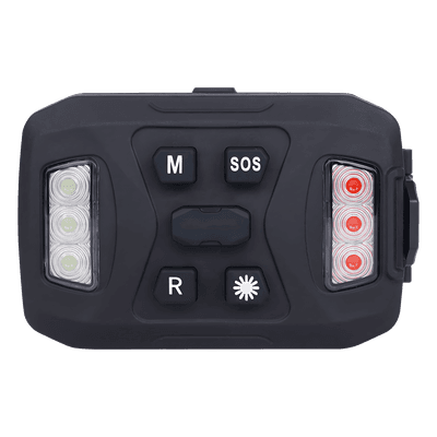 Luz de Advertencia Múltiple XLTD2735A / 26 LEDs Rojo/Azul/Blanco / IP67 / Magnética / Recargable 1200mAh / 72x48x29mm